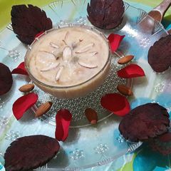 Dry fruits & rice pudding A picture of Dry fruits & rice pudding.