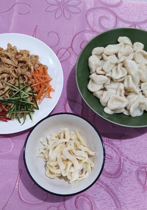 雞蛋麵＋麵疙瘩 的食譜成品照片