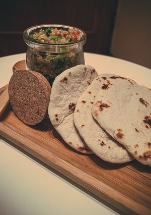 Una foto de Chapati o pan hindú