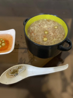 A picture of Hot and Sour Soup.