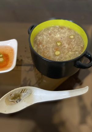 A picture of Hot and Sour Soup.