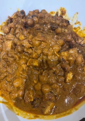 A picture of Our favourite Tofu in Sauce.