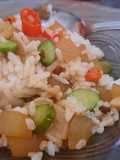 Nasi goreng pete cecek sapi pedas