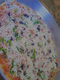 صورة لوصفة بيتزا المطاعم 👌😋