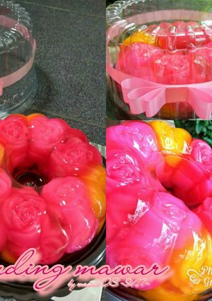 Foto resep Puding Mawar kaca