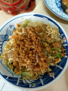 肉鬆乾拌麵(肉鬆料理3) 的食譜成品照片
