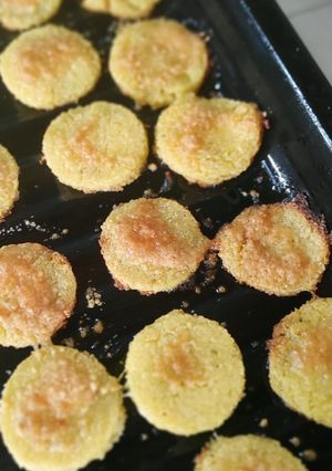 Una foto de Snacks de polenta(originalmente ñoquis a la romana 🙈😃😂)