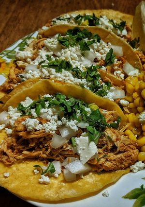 A picture of Mexican-Style Shredded Chicken.