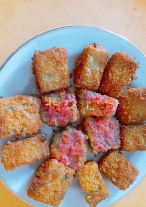Foto resep Nugget ayam + wortel + daun sop