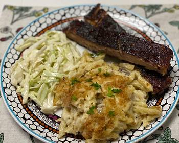 Easy Prepare Recipe Ribs w Mac  Slaw Delicious Simple