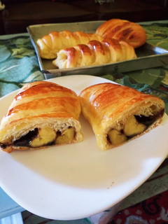 Foto resep Roti isi pisang coklat