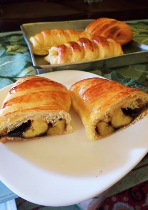 Foto resep Roti isi pisang coklat