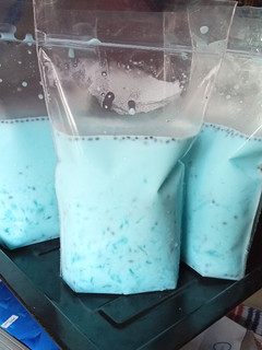 Foto resep Es lumut blueberry