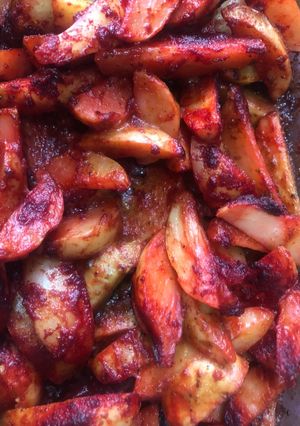 Una foto de Papas adobadas