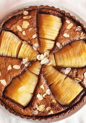 Une photo de Tarte bourdaloue au chocolat