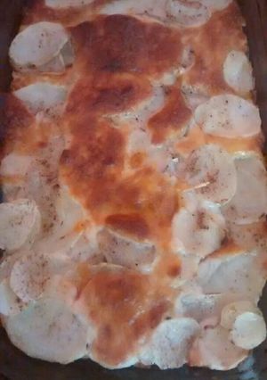 Una foto de Mil hojas de papas