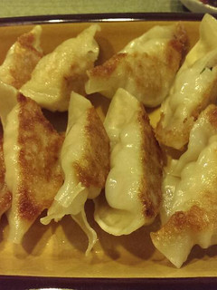 A picture of Chicken Celery Pot-stickers (Japanese Gyoza).