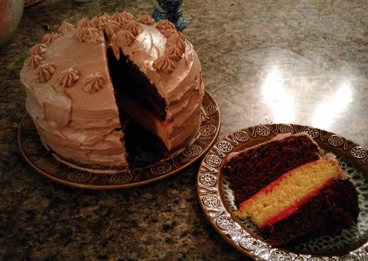 Chocolate Mousse 3 Layer Cake Chocolate Mousse 3 Layer Cake