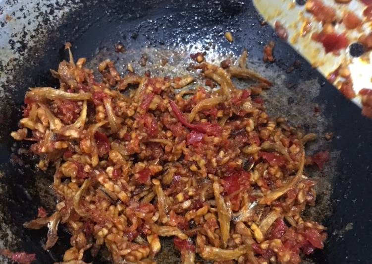 Langkah Mudah untuk Membuat 19. Teri Tempe Sambal (Balado) yang Enak Banget