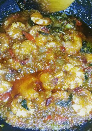Foto resep Udang Saos Padang
