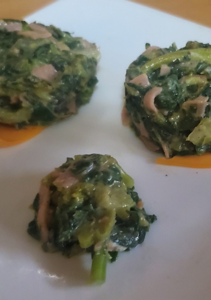 Una foto de Picadillo de vegetales con queso y jamón