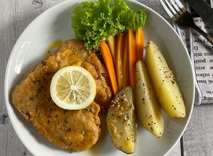 Foto resep Isi Piringku - Dori Crispy Saus Lemon&Kentang Wedges No Oven