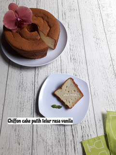 Foto resep Chiffon cake putih telur rasa vanila