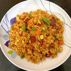 รูปของ Nasi Goreng sosis mix vege