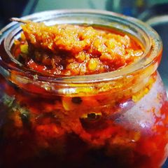 A picture of Tomato pachadi.