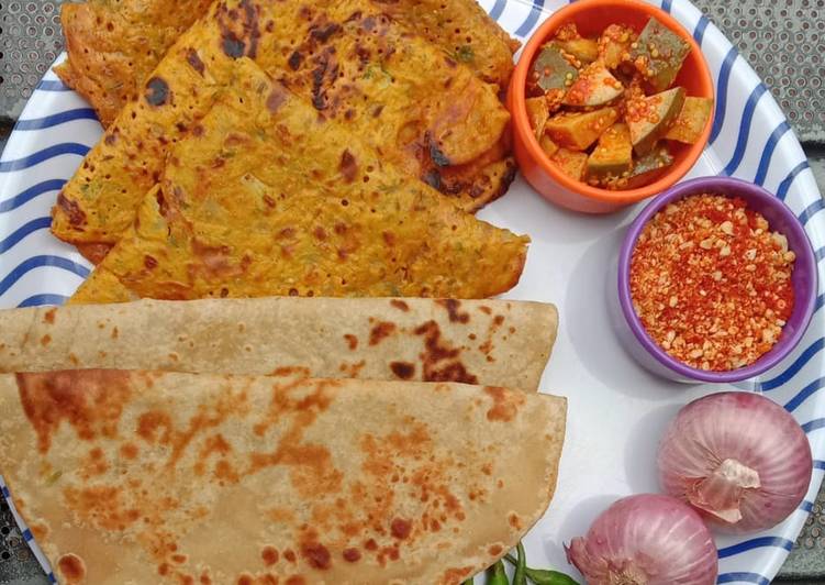 Recipe of Speedy प्रवासी बेसन पोळा