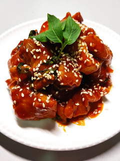 辣醬杏鮑菇雞腿 - 台韓混搭風 的食譜成品照片