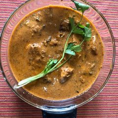 A picture of Butter masala bhetki.