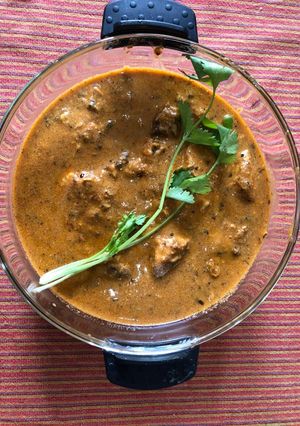 A picture of Butter masala bhetki.
