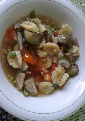 Foto resep Sayur apa adanya terong dan baby corn teriyaki