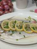 Ikan senangin kukus lemon