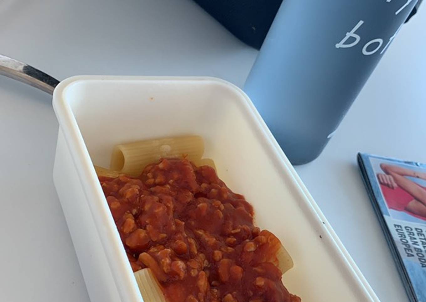 Rigatoni a la Boloñesa