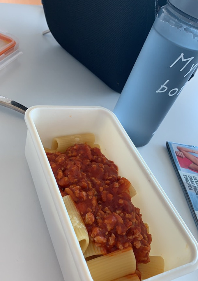 Una foto de Rigatoni a la Boloñesa
