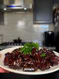 Sticky sesame chicken