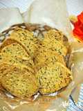 Soy Flour and Sesame Cookies