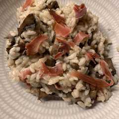 Foto di Risotto ai funghi e speck