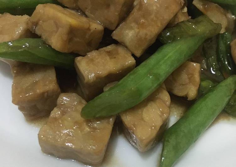 Resep Tumis Buncis Tempe Saos Tiram, Enak Banget