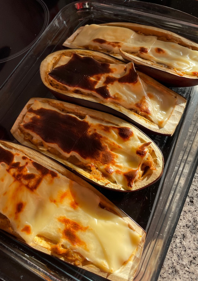 Una foto de Berenjenas rellenas. Mambo cecotec