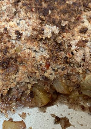 A picture of Keto “apple” crisp.