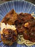 Esparguete com frango e molho de tomate caseiro