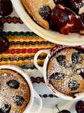 Fekete cseresznyés clafoutis (francia tejes pite)
