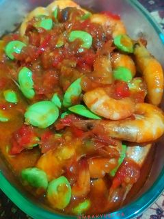 Foto resep Balado udang pete