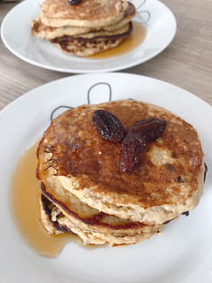 Una foto de Pancakes 🥞 de avena y plátano