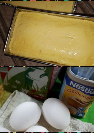 Una foto de Flan con leche condensada! riquísimo y cremoso 😋