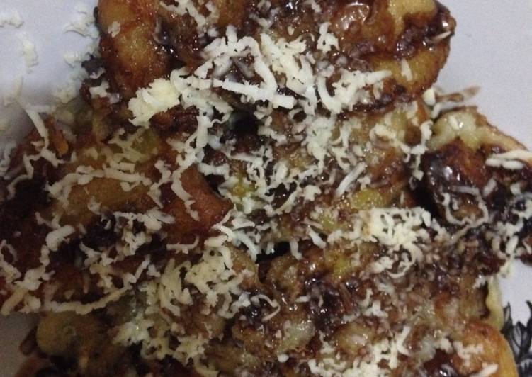 Cara Gampang Menyiapkan Pisang laju (cokelat keju) yang Enak