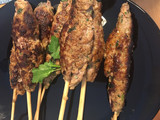 Kebab y baba ganoush